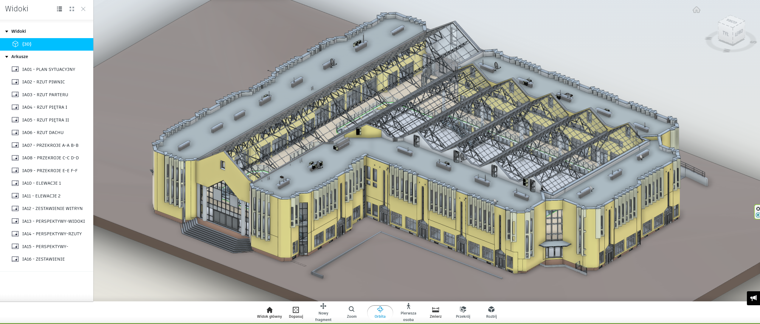 Model 3d centrum handlowego Manhattan w Olsztynie