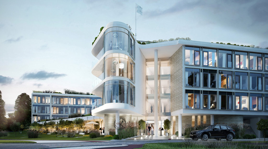 Wizualizacja Vista Hotel Olsztyn FRAME STUDIO , projekt : PATALAS Biuro Architektoniczne