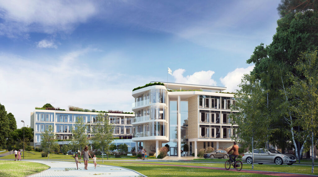 Apartamenty Zatoka Ukiel - wizualizacje FRAME STUDIO , projekt: PATALAS OLSZTYN