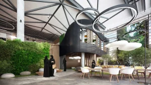 Wizualizacje wnętrz Uniwersytetu w Dubaju - projekt M. Fiszer