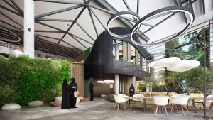 Wizualizacje wnętrz Uniwersytetu w Dubaju - projekt M. Fiszer