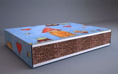 Wizualizacja 3d materaca Wizualizacja 3d materaca