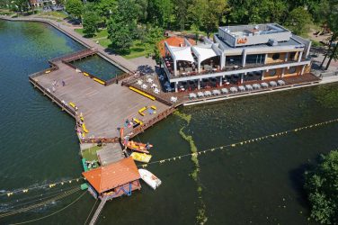 Fotografia z drona - Ostróda Restauracja Lalo