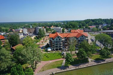 Widok z lotu drona - Ostróda