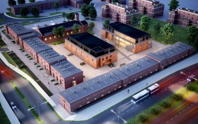 Rewitalizacja Koszary Dragonów w Olsztynie - wizualizacje FRAME STUDIO , projekt : GK DŻUS