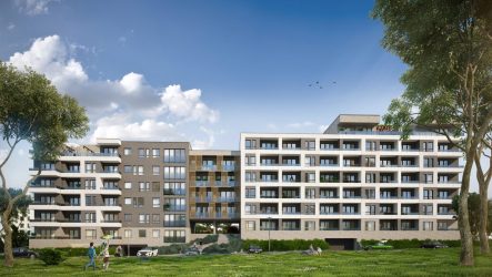 Osiedle Aurora Olsztyn , wizualizacje : FRAME STUDIO , projekt : DEJA ARCHITEKCI