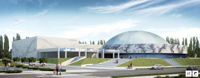 Modernizacja Hali Urania w Olsztynie : wizualizacja FRAME STUDIO , projekt : Urban Architect