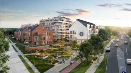 Wizualizacje osiedli Osiedle w Gdańsku - Deweloper Eurostyl , projektant SAMI ARCHITEKCI