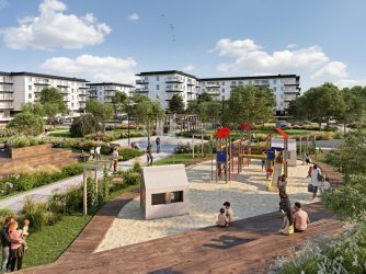 Wizualizacja budynków Osiedla Piano Park w Suwałkach