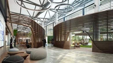 Wizualizacje wnętrz Uniwersytetu w Dubaju - projekt M. Fiszer