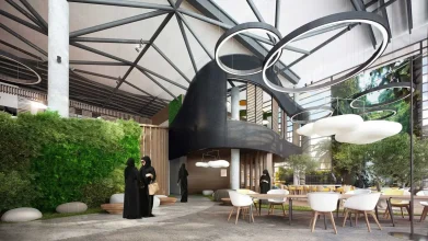 Wizualizacje wnętrz Uniwersytetu w Dubaju - projekt M. Fiszer